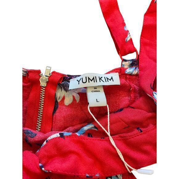 NWT Revolve Yumi Kim Crop Top Siren Top in Finders Keepers Red w/‎ Front Tie - Picture 5 of 9